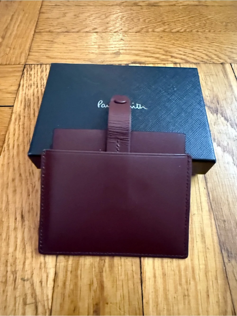 Paul Smith Leather Credit card Holder With ‘Signature Stripe’ Pull Out